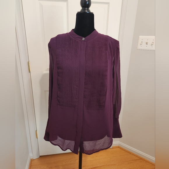 Tuxedo Shirt Banana Republic Sz L - Picture 1 of 8